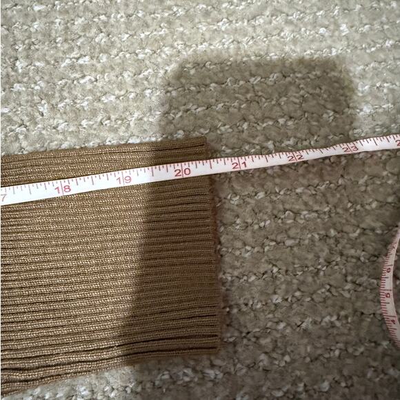 NWT Fashion Nova Tamara Camel Ribbed Knit Sweater Maxi Bodycon Dress Size 2XL - Picture 6 of 12